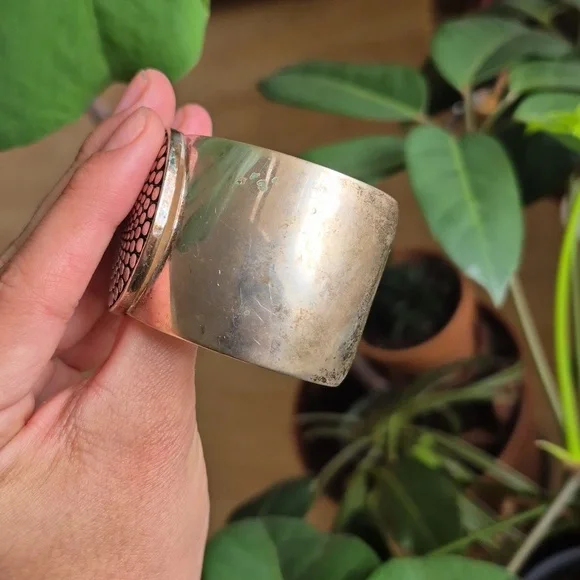 Orville Tsinnie Navajo Style Cuff Bracelate Adjustable - Picture 6 of 15